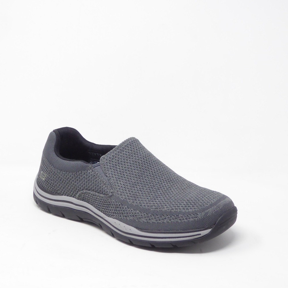 Skechers Mens Expected Gomel Slip On Shoes Gray Relaxed Fit Air-Cooled 9